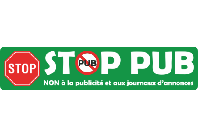 Sticker Stop Pub Vert