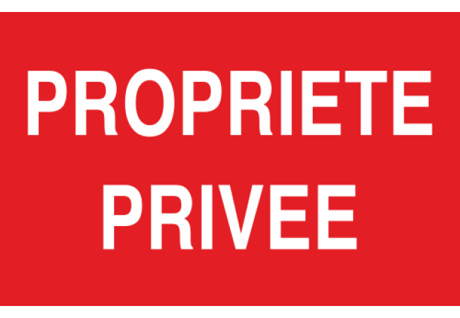 Panneau Propriété privée