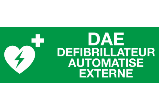 Panneau Defibrilateur DAE Defibrilateur Automatique Externe