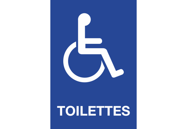 Panneau Toilettes handicapés