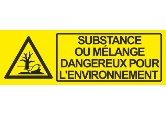 Panneau Substance ou mélange dangereux pour l'environnement