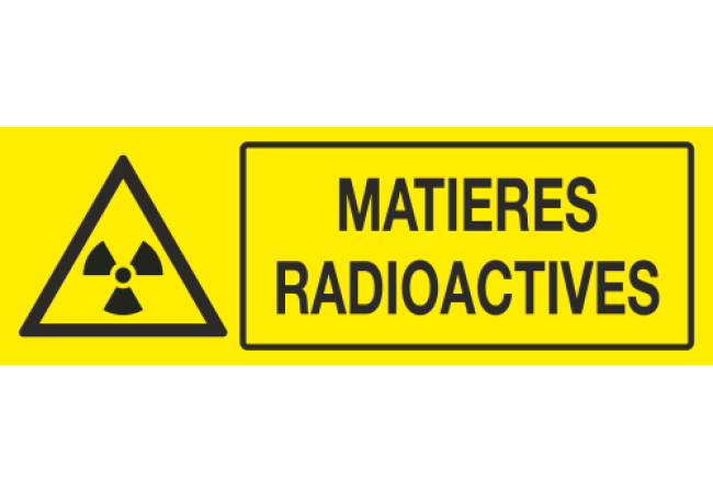 Panneau Matieres radioactive