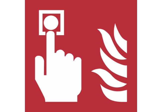 F005 - ISO 7010 - Panneau Point d’alarme incendie