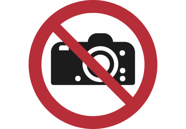 P029- ISO 7010 - Panneau Interdiction de photographier