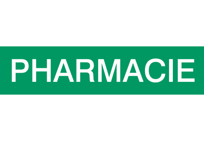 Autocollant Signalisation Pharmacie