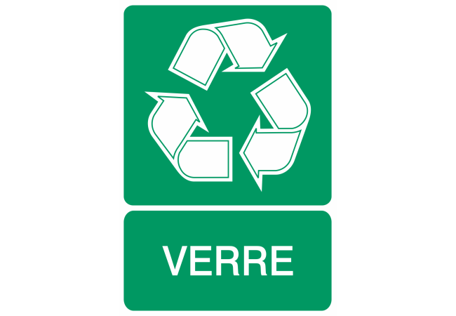 Autocollant Recyclage Verre