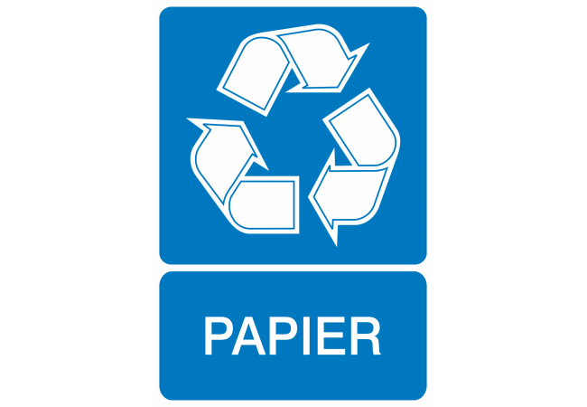 Autocollant Recyclage Papier