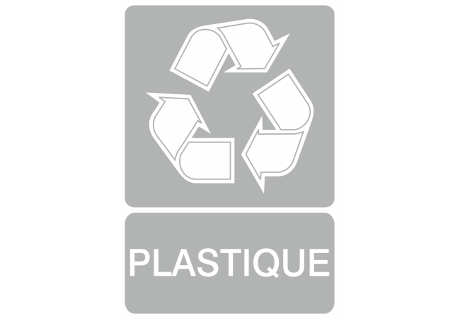 Autocollant Recyclage Plastique - ref.d10861