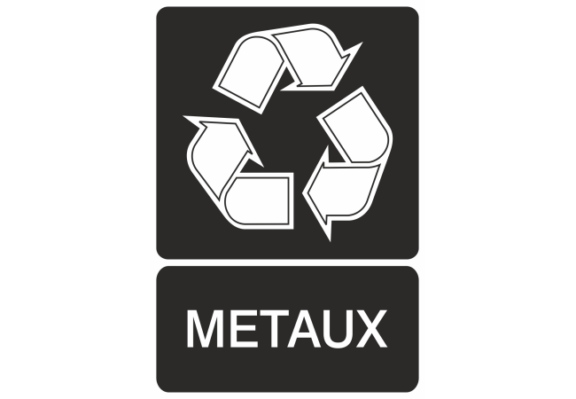 Autocollant Recyclage Metaux