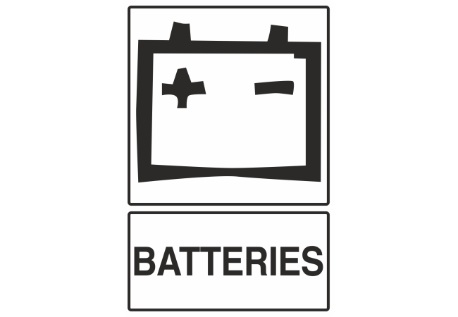 Autocollant Recyclage Batterie