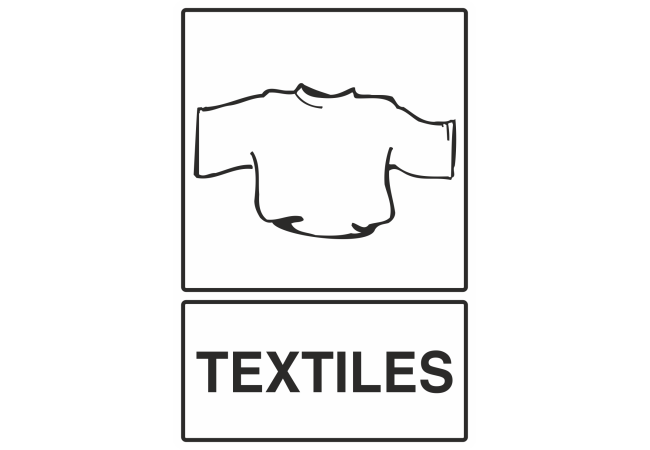 Autocollant Recyclage Textiles