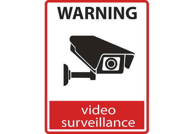 Autocollant Logo Video Surveillance