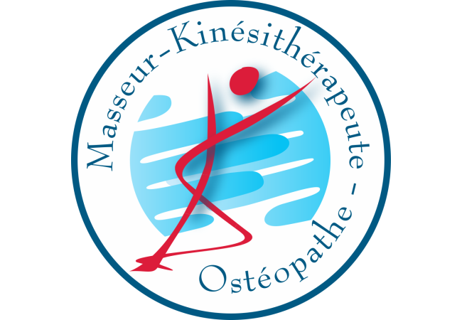 Autocollant Logo Masseur Kiné Ostéopathe