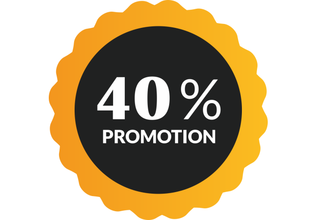 Autocollant Soldes 40% De Promotion