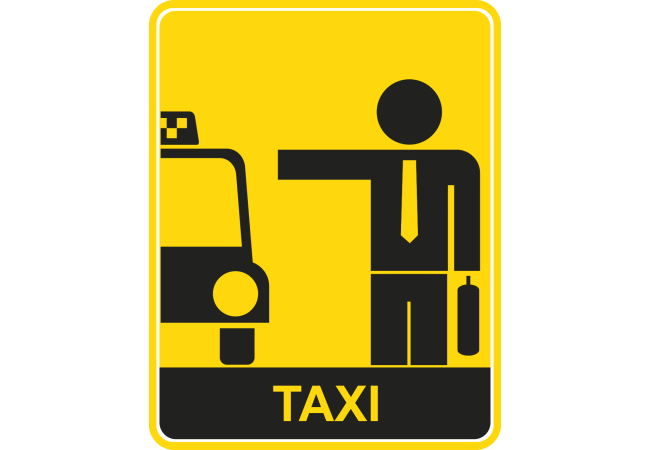 Autocollant Métier Taxi 8