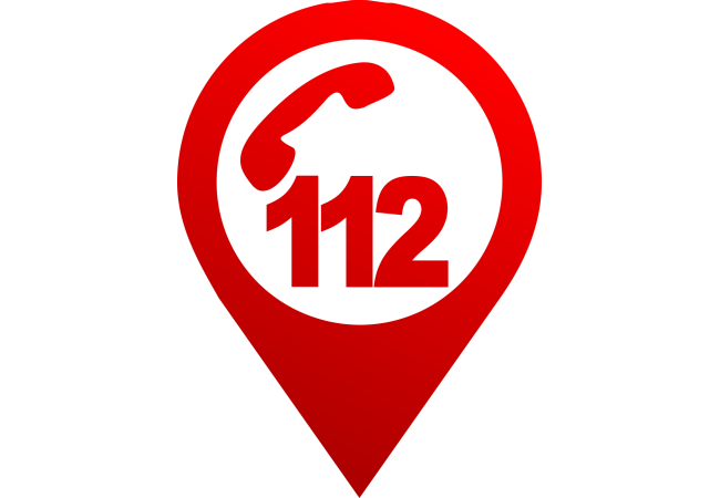 Autocollant Logo Numéro Urgence 112
