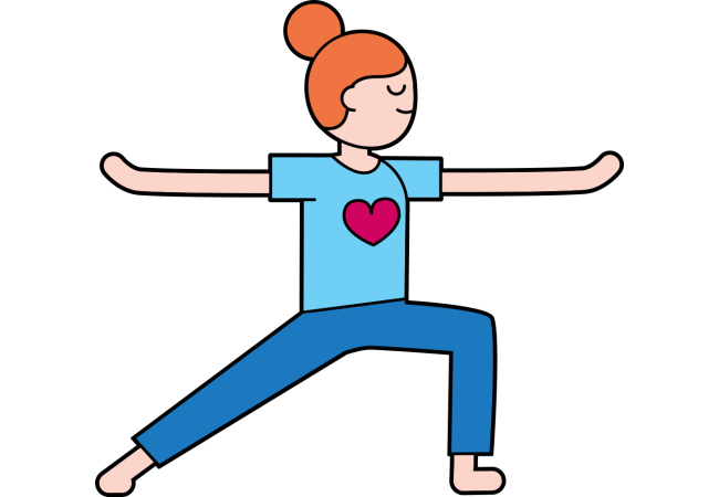 Autocollant Métier Yoga Position 5