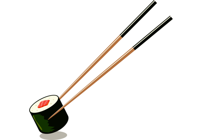 Autocollant Alimentation Japonais Sushi 1