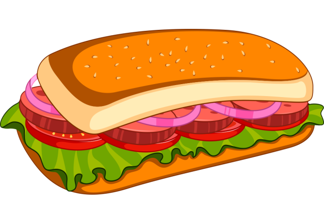 Autocollant Fast Food Sandwich 2