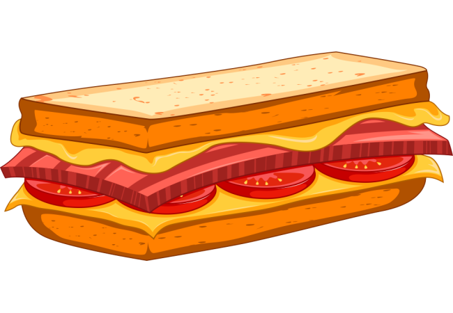 Autocollant Fast Food Sandwich 4