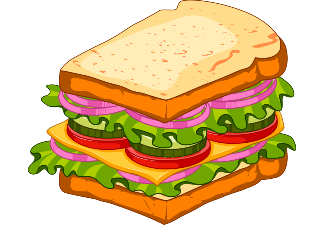 Autocollant Fast Food Sandwich 5