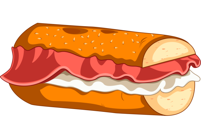 Autocollant Fast Food Sandwich 8