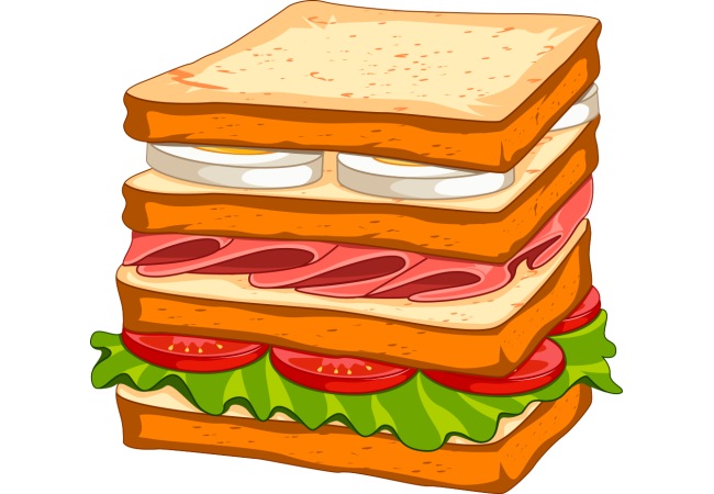 Autocollant Fast Food Sandwich 9