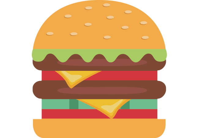 Autocollant Fast Food Hamburger 5