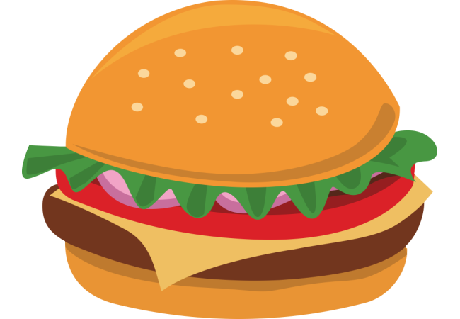 Autocollant Fast Food Hamburger 6