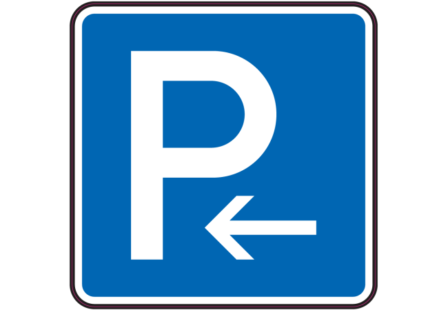 Autocollant Indication Parking à Gauche
