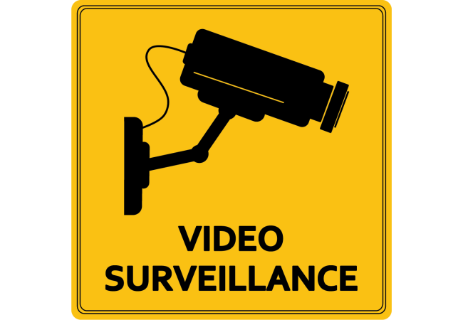 Autocollant Vidéo Surveillance