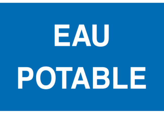 Panneau Eau potable