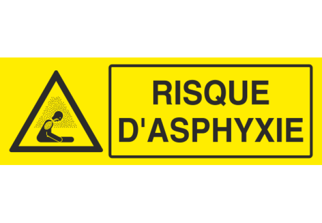 Panneau Risque d'asphyxie