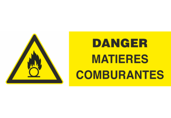 Panneau Danger matières comburantes