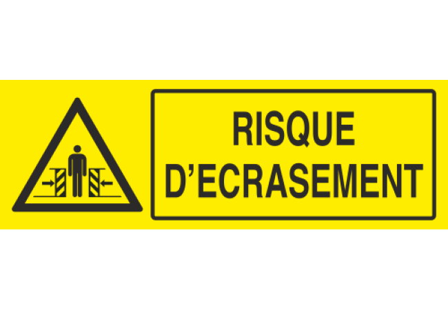 Panneau Risque d'écrasement 2
