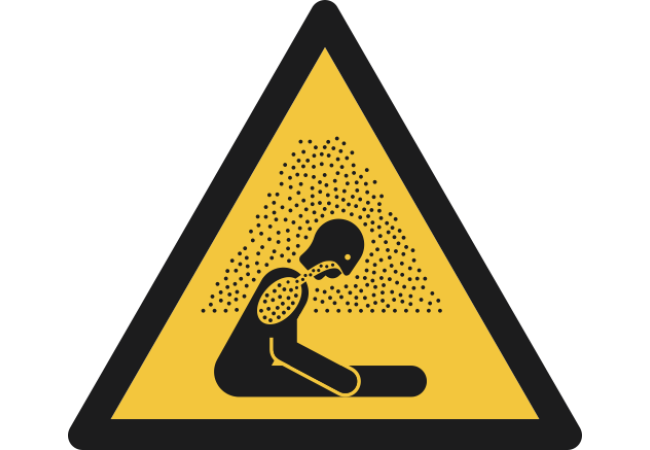 W041- ISO 7010 - Panneau Danger, Atmosphère asphyxiante