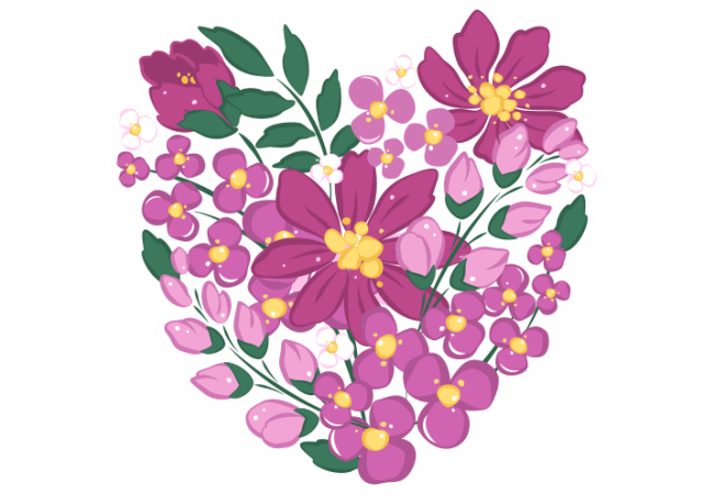 Sticker Fleurs Fêtes des mères