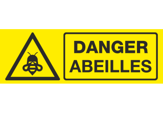 Panneau Danger abeilles