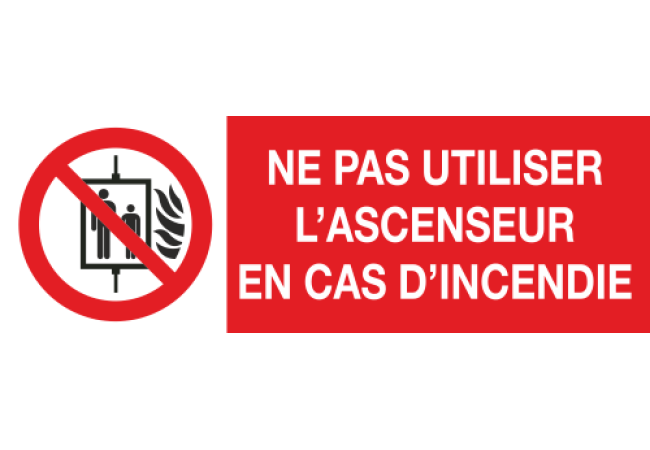 Panneau Incendie ascenseur