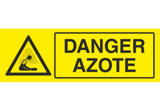 Panneau Danger azote