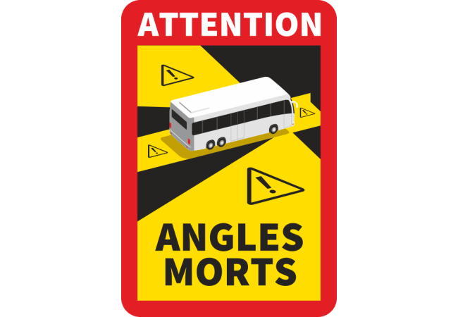 Autocollant Angles Morts Bus