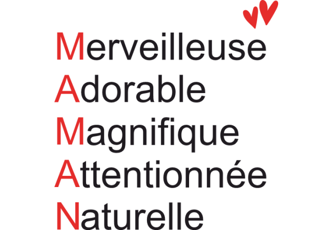 Sticker Maman lettrage définition 6