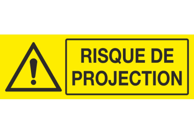 Panneau Risque de projection