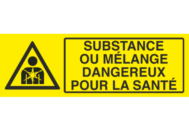 Panneau Substance ou mélange dangereux pour la santé