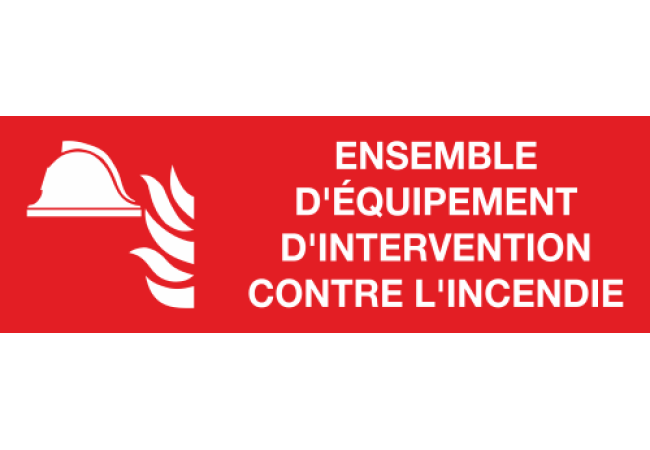Panneau Ensemble d'équipement d'intervention contre l'incendie