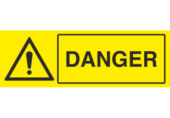 Panneau Danger