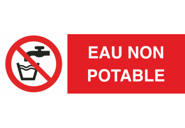 Panneau Eau non potable