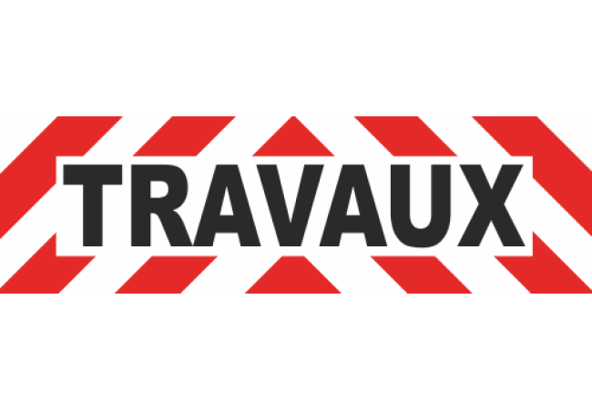 Sticker Avertissement Travaux