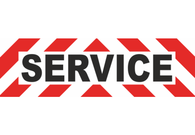 Sticker Avertissement Service