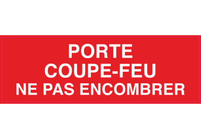 Panneau Porte coupe-feu